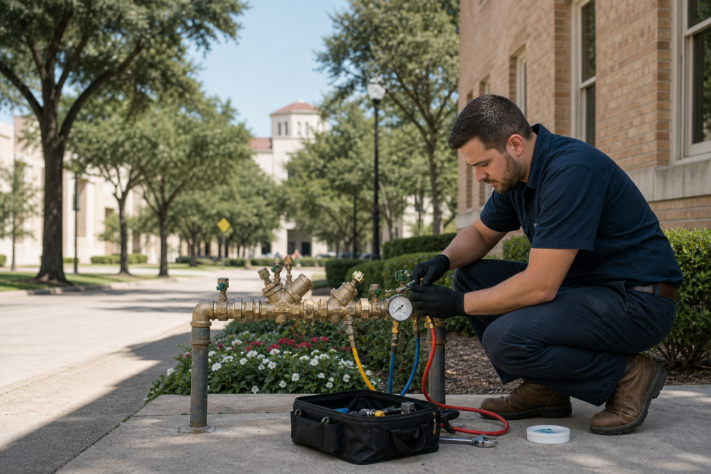 Affordable Backflow Prevention Testing Services for Residents & Businesses in University Park, TX